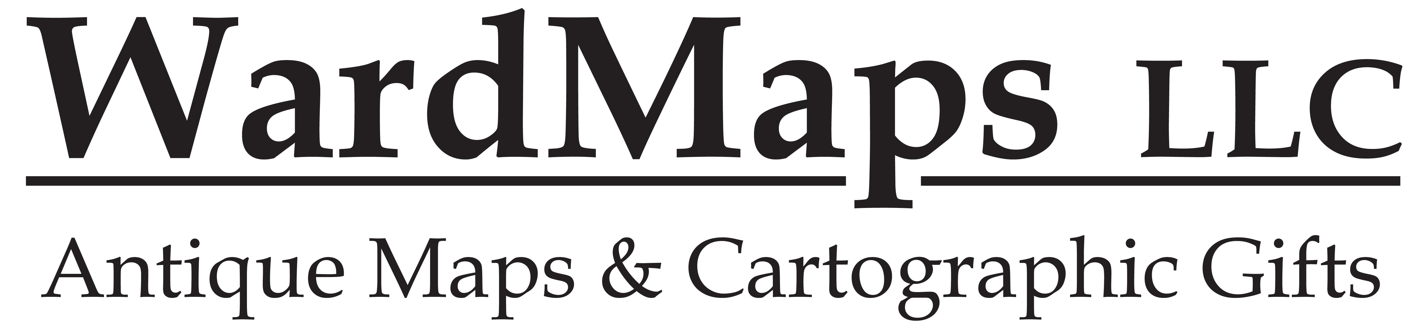 WardMaps LLC Antique Maps & Cartographic Gifts Logo. Link to Homepage.