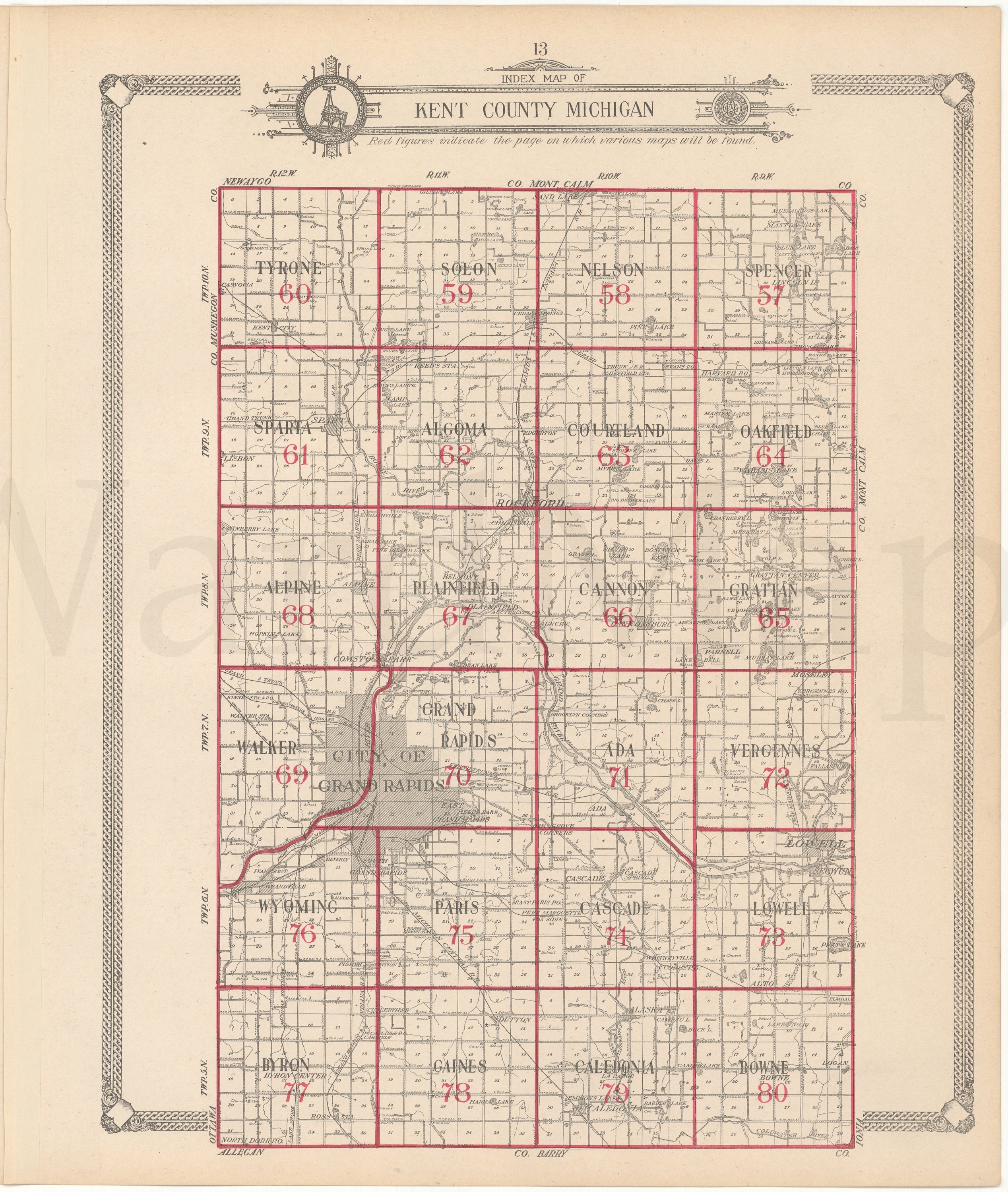 Kent County Township Map