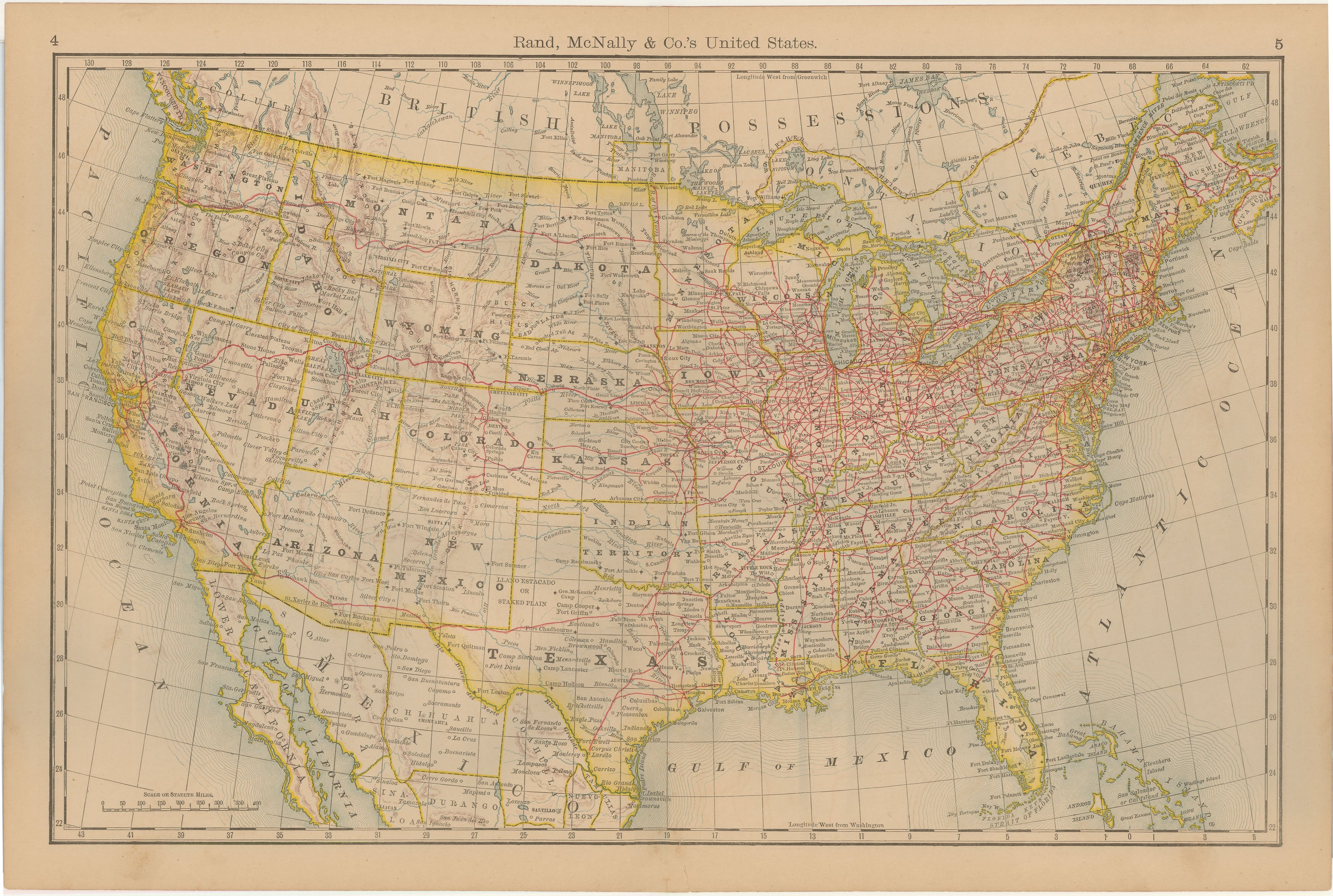Antique Map of the United States