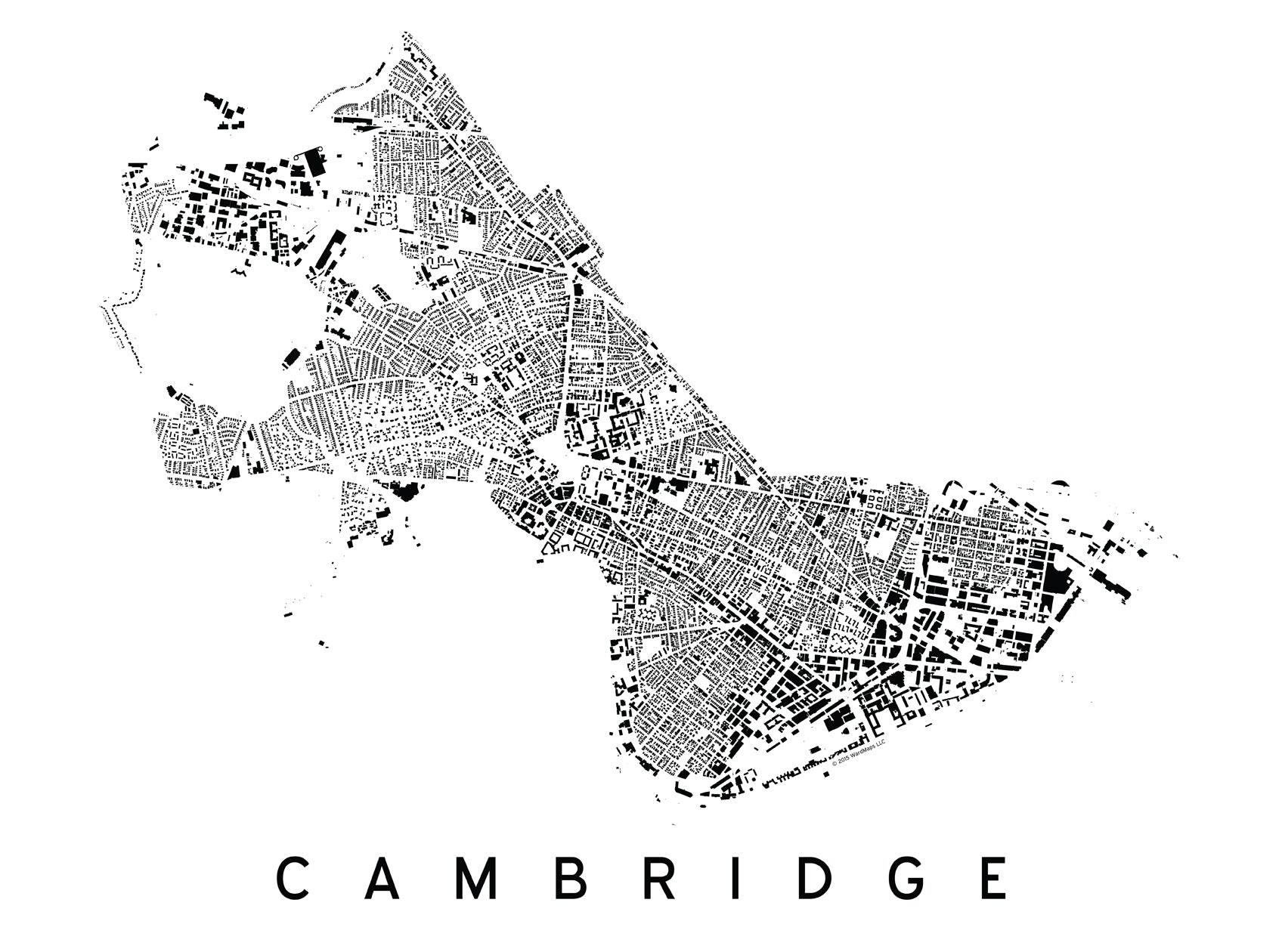 Cambridge City Plan Print