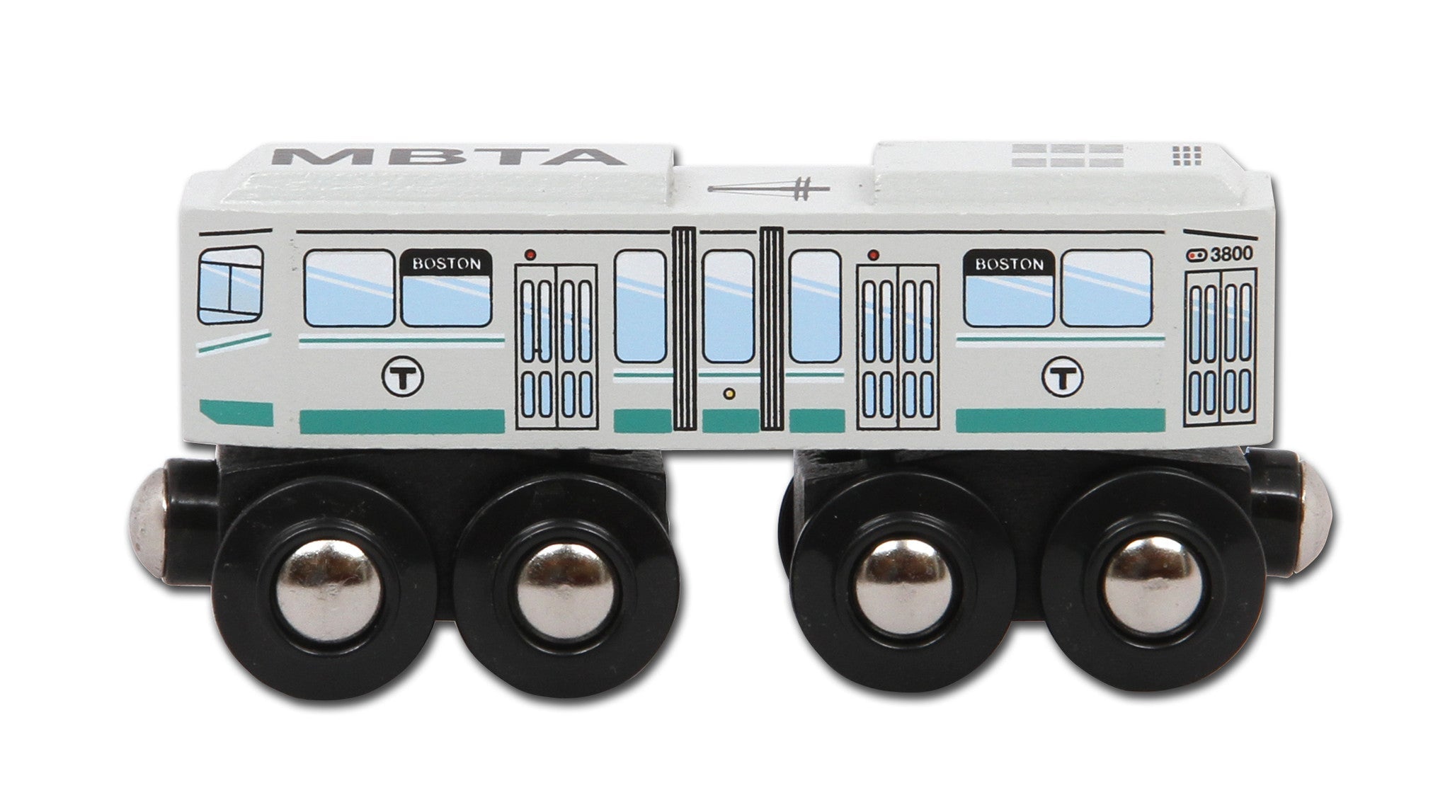 MBTA Green Line Wooden Toy Train