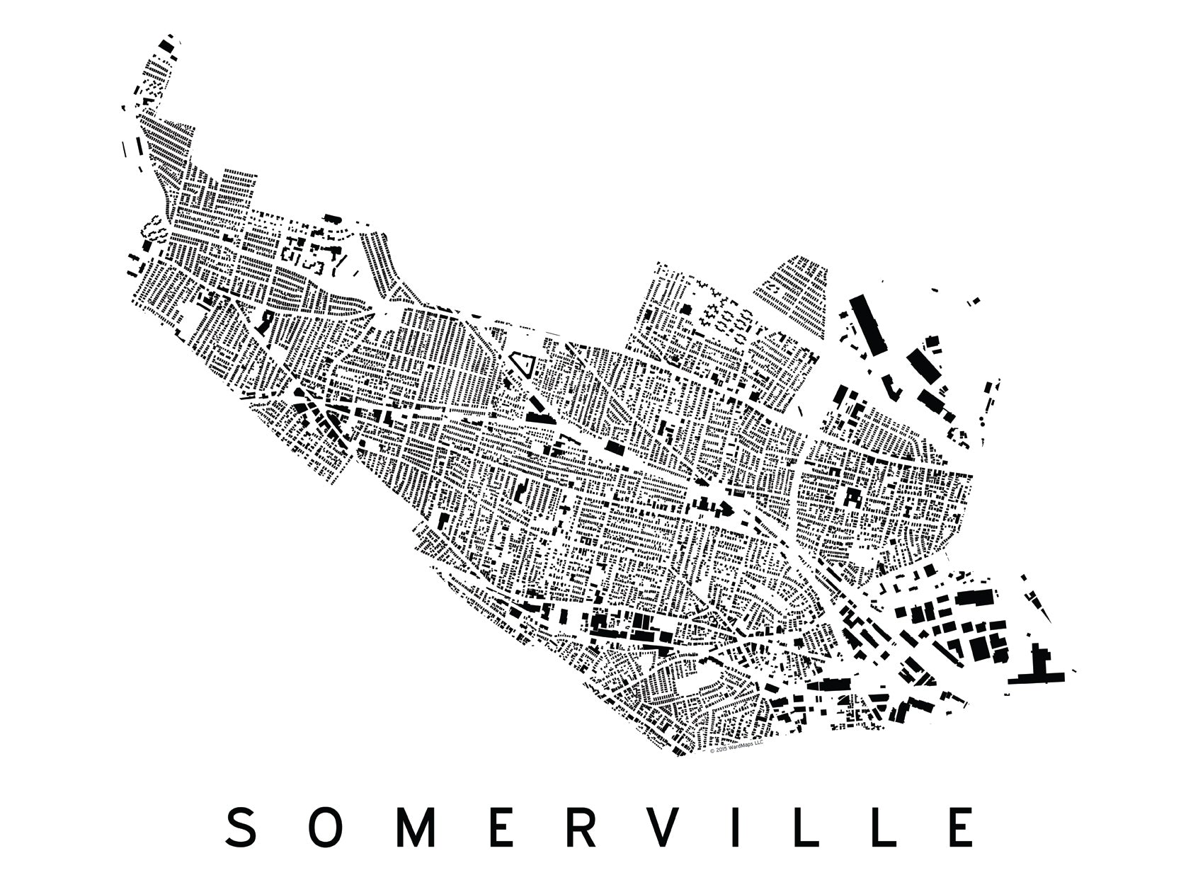 Somerville City Plan Print