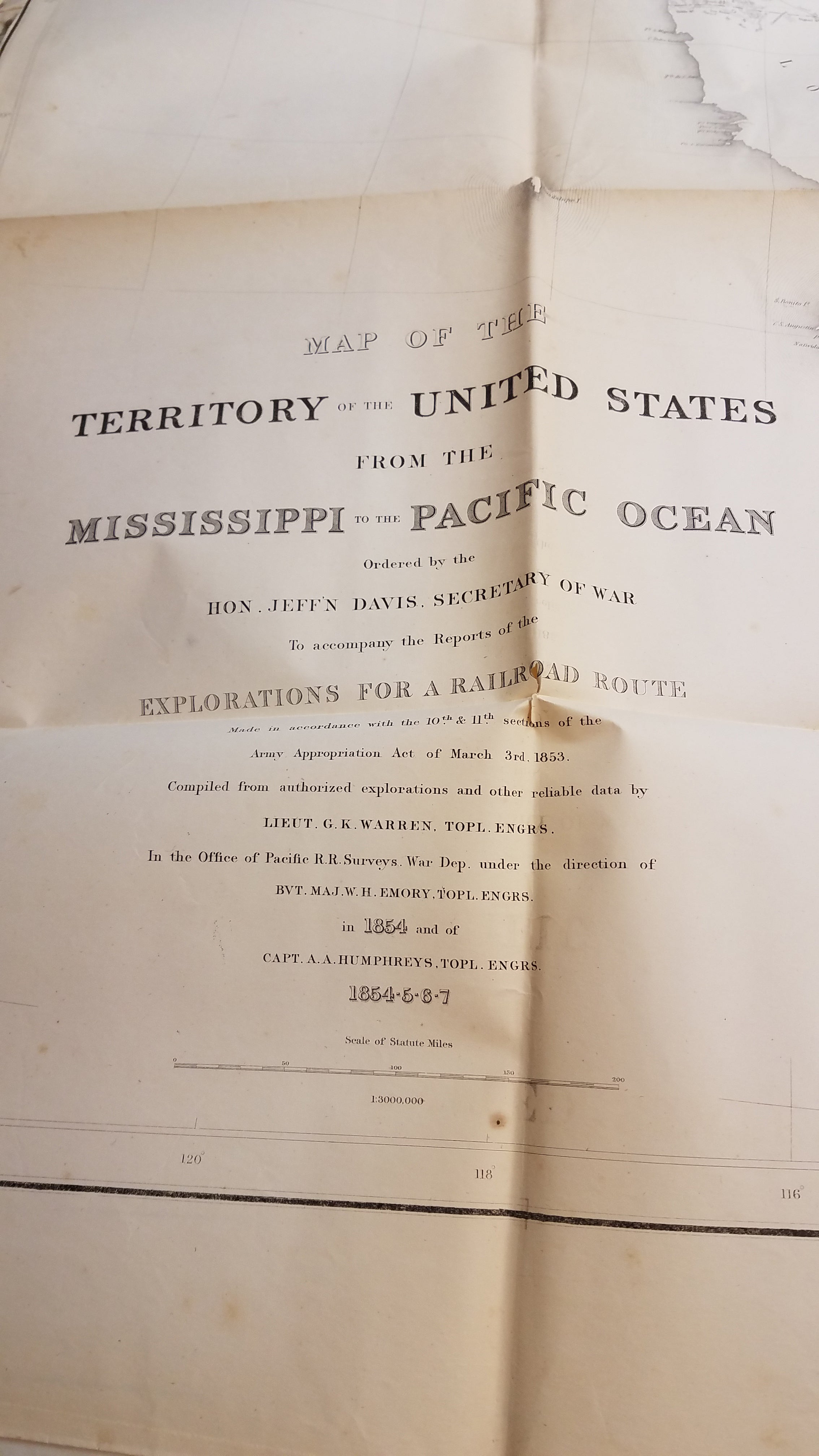 United States from The Mississippi to The Pacific 1857